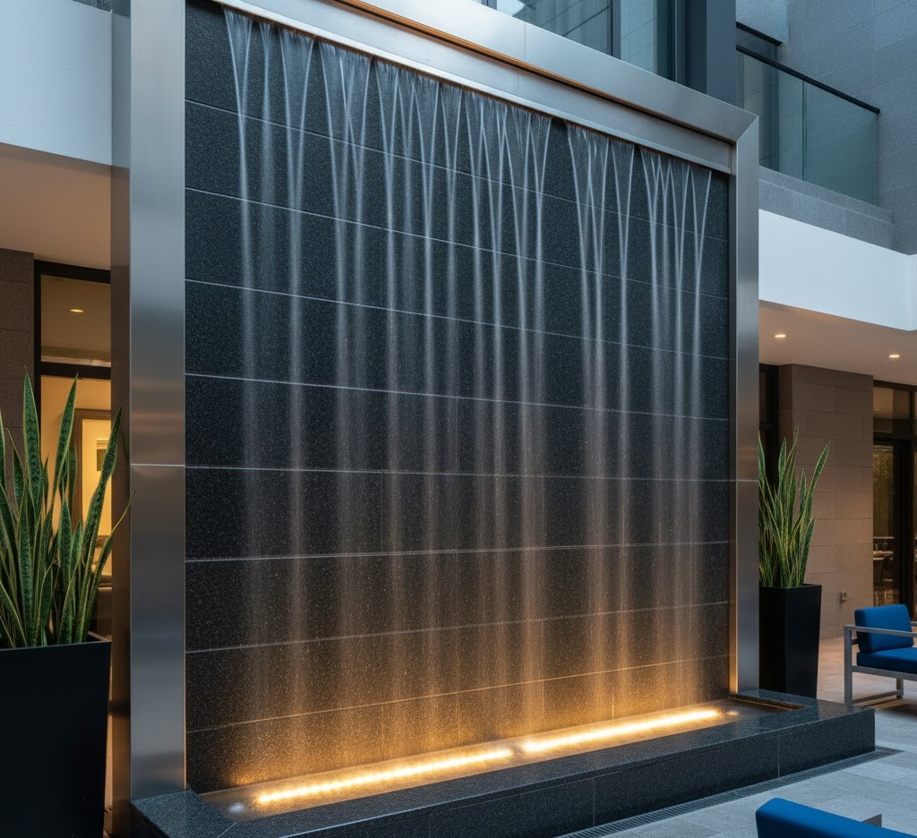 Contemporary water wall